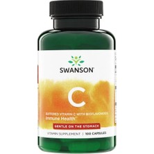 Swanson Nutrition C Vitamini Bioflavonoid Içeren Takviye Edici Gıda 100 Kapsül Gıda Takviye