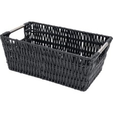 Ceylan Adam Rattique Small Shelf Tote, Black, (Black)