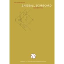 Ceylan Adam Baseball Scorecard Dizüstü Bilgisayar: 140 Pages 8" x 10" Scorecard Notebook For Fans &coaches