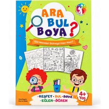 Mert Bebek Ara Bul Boya Etkinlik Kitabı 4+ Yaş – Okul Öncesi Gizli Nesne Bulma, Boyama ve Dikkat Etkinlikleri