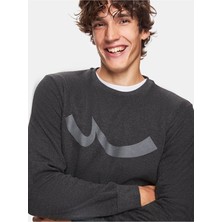 Ltb Sıfır Yaka Antrisit Sweatshirt