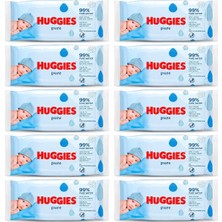 Huggies Pure Islak Mendil 10 x 56 Yaprak