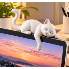 Bilgisayar, Tv Üstü Dekoratif Süs Kedi Figür