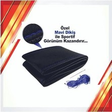 Ceylan Adam Sportif Dikmeli Delikli Deri Direksiyon Kılıfı Noktalı Dikişli + Iğne + Ip