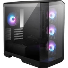 MSI Msı Mag Pano M100R Pz B65 Temperli Cam 3X120MM 1X120MM Argb Fan 650W Bronz Panoramik Siyah Kasa