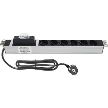 Ceylan Adam Amp Pdu 6'lı Sigortalı Rack Tipi Priz Grup