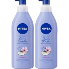 Ceylan Adam Değerli Yağlar Içeren Vücut Losyonu Kiraz Çiçeği & Jojoba Yağı, 400 Ml, Normal ve Kuru Ciltler Için, 48 Saat Nemlendirme, Hızlı Emilen Losyon (2 Paketi)