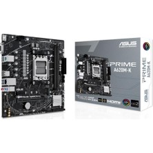 Asus Prime A620M-K Ddr5 7000MHZ 1xvga 1xhdmı 1xm.2 USB 3.2 Matx Am5 (Amd Am5 9000/8000/7000 Serileri ile Uyumlu)