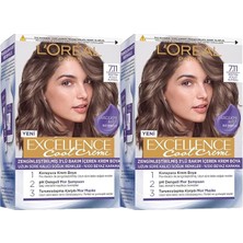 Paris Excellence Cool Creme 7.11 Ekstra Küllü Kumral 2'li Set