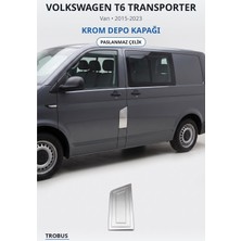 Trobus Volkswagen T6 Transporter 2015-2023 Uyumlu Krom Depo Kapağı Paslanmaz Çelik