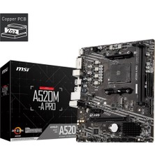 MSI Msı A520M-A Pro Am4 Ryzen Ddr4 DVI HDMI