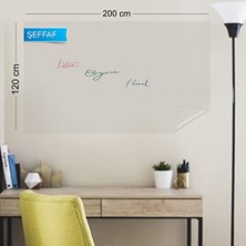 Ceylan Adam 120 x 200 cm Şeffaf Yaz-Sil Akıllı Kağıt, 2 Adet