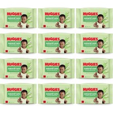 Huggies Natural Care Aloe Vera Islak Mendil 12 x 48 Yaprak