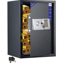 CLP-501 Yüksek Kaliteli Büyük Boy Çelik Para Kasası 50X35X30 cm