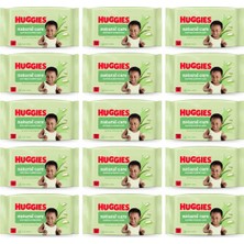 Huggies Natural Care Aloe Vera Islak Mendil 15 x 48 Yaprak