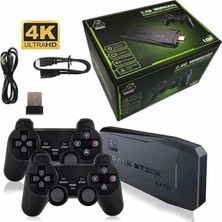 Stylmenplus Game Stick 20000 Oyun Kablosuz Çift Kol Retro Oyunlar Game Stick Atari 2.4g 4K