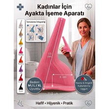 Eosanthe Kadınlar Için Ayakta Işeme Aparatı –kamp, Hasta, Yaşlı, Çocuk ve Ihtiyaç Alanları Için Genital Hijyen Hafif, Hijyenik ve Pratik Tasarım Pembe ( M/L/XL Uyumlu )