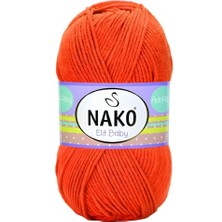Ceylan Adam Nako Elit Baby El Örgü Ipi Bebe Yünü 6346 Nar Çiçeği