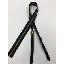 Demir Diş Mont Hırka Yelek Fermuarı, 60 Cm, Siyah