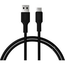 Ceylan Adam Şarj Kablosu, Siyah (100 Cm), Basic USB A-C Hızlı