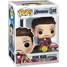 Pop! Avengers Son Oyun: Ben Am Iron Man Glow-In-The-Koyu Deluxe Vinil Şekil, Renkli"