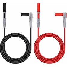 Ceylan Adam P1033 Multimetre Probu 4 mm Banana Tip Soket 1000V 10A Catııı 1 Metre Kablo Voltmetre Avometre Entegre Direnç Bobin Kapasite Ölçüm Test Ekipmanı Elektrik Elektronik, 1 Çift