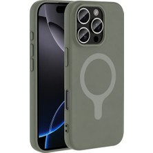 Stylmenplus Joko Apple iPhone 16 Pro Max Z Silikon Magsafe Kapak - Gri