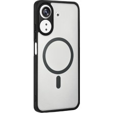 Stylmenplus Xiaomi Redmi 13C Loji Magsafe Kapak - Siyah