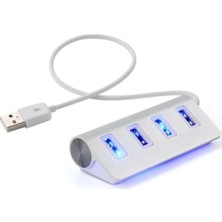 Tr 4399 USB Hub 4 Port Çoklayıcı Çoğaltıcı Işıklı Kablolu