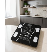 Stylmenplus Akıllı Cam Tartı Bluetooth Destekli 180 kg Kapasiteli Uczzbaskulsıyah-5