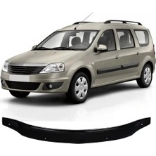 Trobus Dacia Logan Mcv 2004-2012 Uyumlu Kaput Rüzgarlığı Ön Kaput Koruma Abs Parlak Siyah