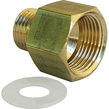 Ceylan Adam 17-6691 3/8-Inç Dişi Ince Diş Flare, Pirinç Adaptör, 1/4 Inç Sıkıştırma