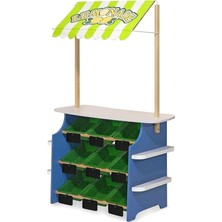 & Doug Ahşap Söyleyin ve Limonata Stand, Ters Çevrilebilir, Tente, 9 Boxen, Yazı Tahtaları