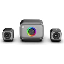 Ceylan Adam DHS-2113-S 13W Multimedya Kablolu ve Bluetooth Rgb 2+1 Hoparlör, Subwoofer