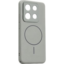 Stylmenplus Xiaomi Redmi Note 13 Pro 4g Mika Pc Magsafe Kapak - Gri