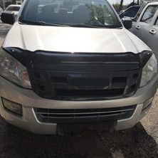 Trobus Isuzu D-Max 2012-2017 Uyumlu Kaput Rüzgarlığı Ön Kaput Koruma Abs Parlak Siyah