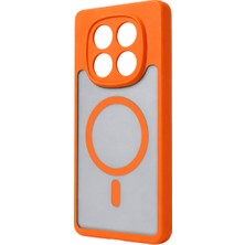 Stylmenplus Xiaomi Redmi Note 15 Pro 4g Loji Magsafe Kapak - Turuncu