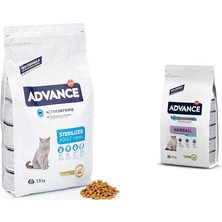Ceylan Adam Cat Sterilized Hindili Kısır Kedi Maması, 1.5 kg & Cat Sterilized Hairball Hindili Kısır Kedi Maması, 1.5 K
