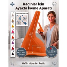 Eosanthe Kadınlar Için Ayakta Işeme Aparatı –kamp, Hasta, Yaşlı, Çocuk ve Ihtiyaç Alanları Için Hafif, Hijyenik ve Pratik Tasarım Turuncu