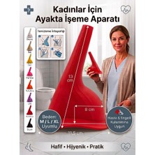 Eosanthe Kadınlar Için Ayakta Işeme Aparatı – Yaz Kampı, Plaj ve Ihtiyaç Alanları Için Hafif, Hijyenik ve Pratik Tasarım Kırmızı