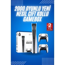Tbl Dekor 4K Hd Klasik Retro Game Box 3000 Oyunlu Çift Kollu Çift Kişilik Oyun Konsolu