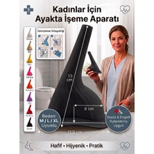 Eosanthe Kadınlar Için Ayakta Işeme Aparatı –kamp, Hasta, Yaşlı, Çocuk ve Ihtiyaç Alanları Için Hafif, Hijyenik ve Pratik Tasarım Siyah