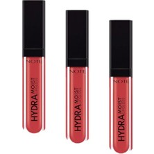 Ceylan Adam Lipgloss, Cosmetics Hydramoist, Nemlendirici Dudak Parlatıcısı - 08 Party Mood - Kırmızı (3 Paketi)