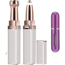 Ceylan Adam Luxury 2 Başlıklı Kıl Tüy Bıyık Kaş Alma Epilatörü ve Mini Parfüm Şişesi