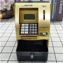 Ceylan Adam LCD Ekranlı Atm Kumbara, Şifreli, Kağıt ve Demir Para Girişli, Kartlı, Sesli Yönlendirmeli, Takvim ve Saatli