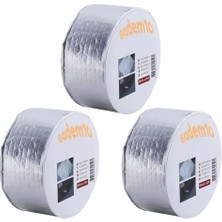 Ceylan Adam 3 Adet Gri 48 mm x 2 Metre Tamir Sakız Bandı Çamur Bant Çatı Izolasyon Ses Su Yalıtım