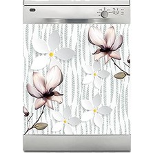 Ceylan Adam Sticker Kaplama, Beyaz Eşya Kaplama Gölge Çiçekler, Bulaşık Makinesi