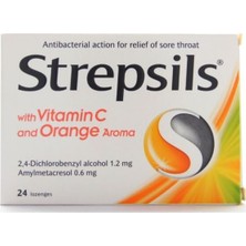 Ceylan Adam Pastil — Strepsils Vitamin C Orange 24, Portakal Aromalı