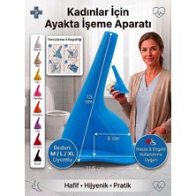 Eosanthe Kadınlar Için Ayakta Işeme Aparatı –kamp, Hasta, Yaşlı, Çocuk ve Ihtiyaç Alanları Için Genital Hijyen Hafif, Hijyenik ve Pratik Tasarım Mavi