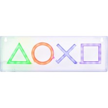 Ceylan Adam Playstation LED Neon Işık, Serbest Veya Duvara Monte Edilebilir, Oyuncular Için Oyun Odası Aksesuarı ve Dekorasyon